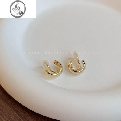 JiMi金属蚊香盘耳夹女无耳洞耳骨夹气质高级感轻奢耳环2022年新款耳圈