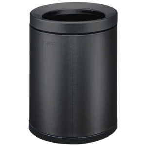 GNF垃圾桶8L不锈钢无盖垃圾桶商用办公室家用厨房客厅卫生间 SF8-Y02 圆形 全金属盖