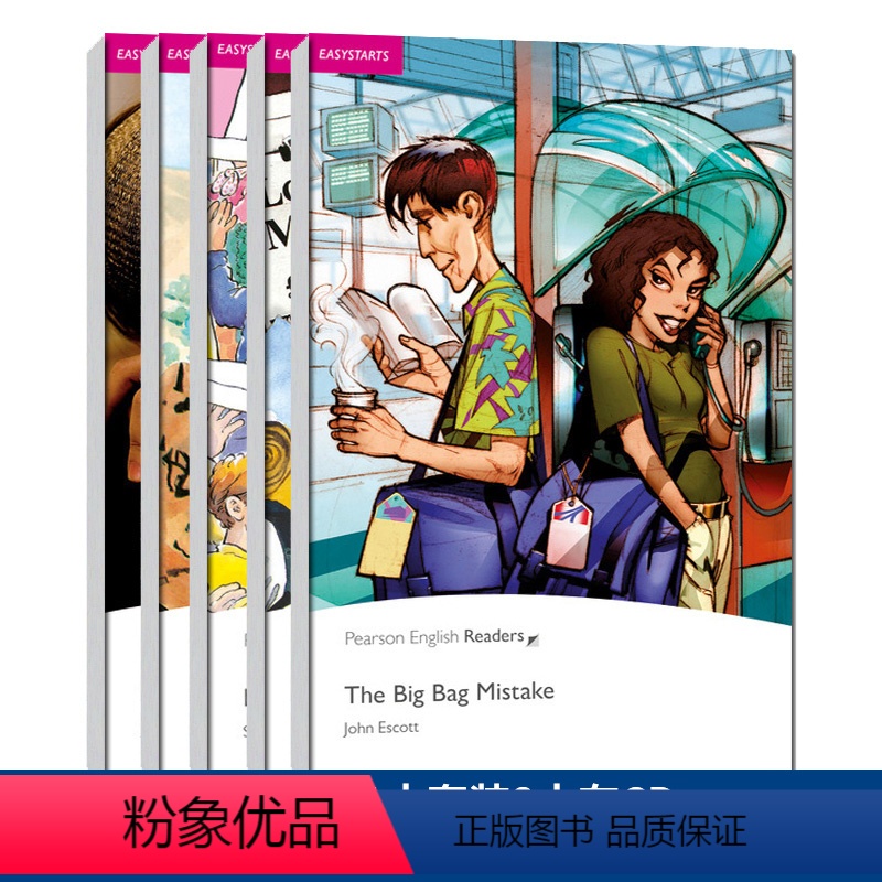[正版]培生英文原版朗文企鹅分级阅读Penguin Readers入门级11本套装8本有CD 小学三四年级词汇量200