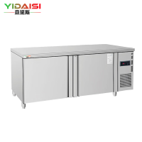 意黛斯 商用双温保鲜工作台操作台1.5米厨房冰柜商用冰箱1.5*0.76*0.8M双温款YDS-FLGZT-1.5S