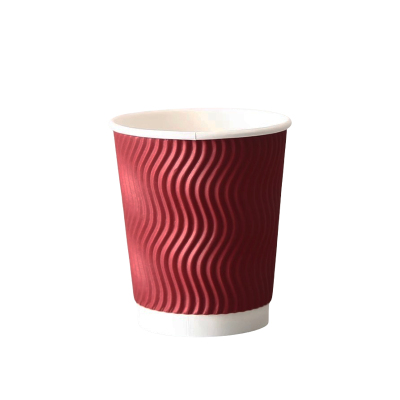 以雅以南 瓦楞防烫纸杯280ml/个