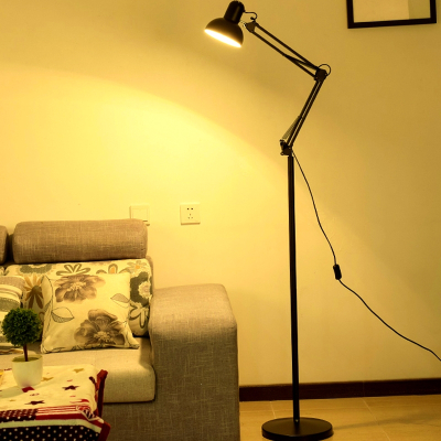  简约客厅卧室床头古达书房ins风智能遥控调光立式落地台灯