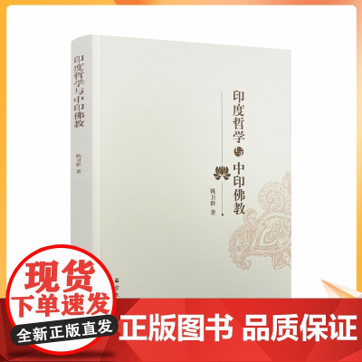 正版 印度哲学与中印佛教 姚卫群 著 宗教文化出版社 印度哲学核心理念 印度佛教重要思想 中国佛教与印度佛教的关联