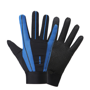 新品骑行手套男女夏季薄款防晒户外运动跑步骑行山地车摩托车防滑透气速干触屏全指钓鱼手套