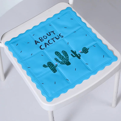 夏季新款宝宝爬行冰垫学生午睡降温卡通冰晶凝胶汽车办公椅冰凉垫收纳袋三维工匠