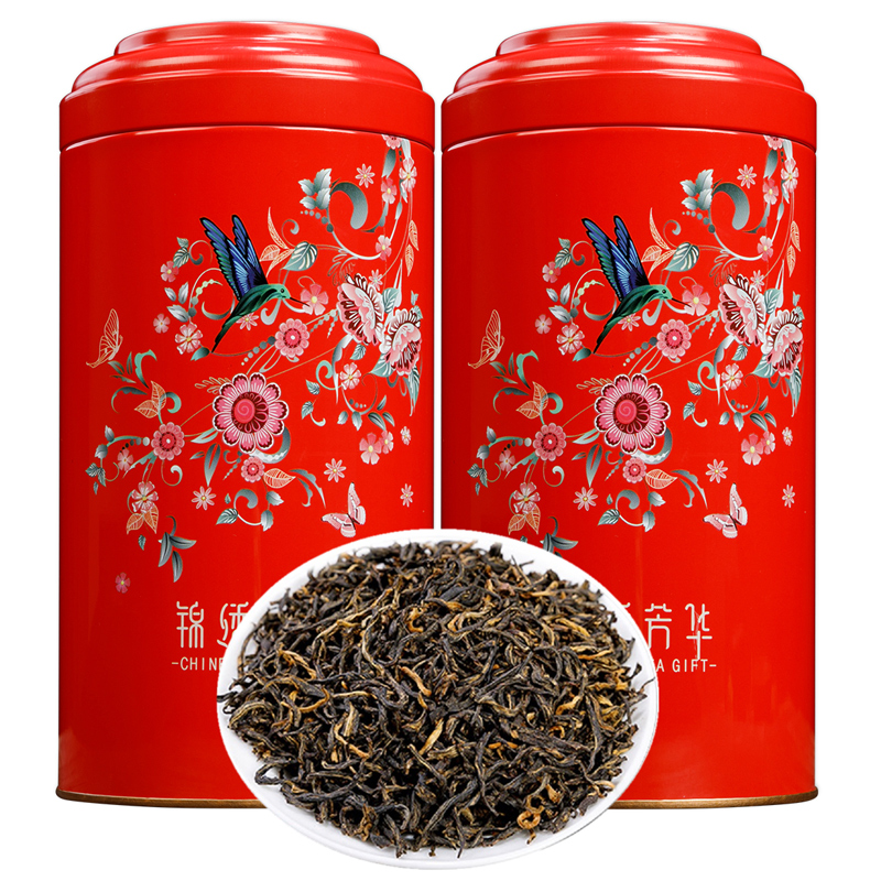 非特级红茶武夷山茶叶蜜香型小种功夫红茶罐装礼盒装500g 锦绣芳华