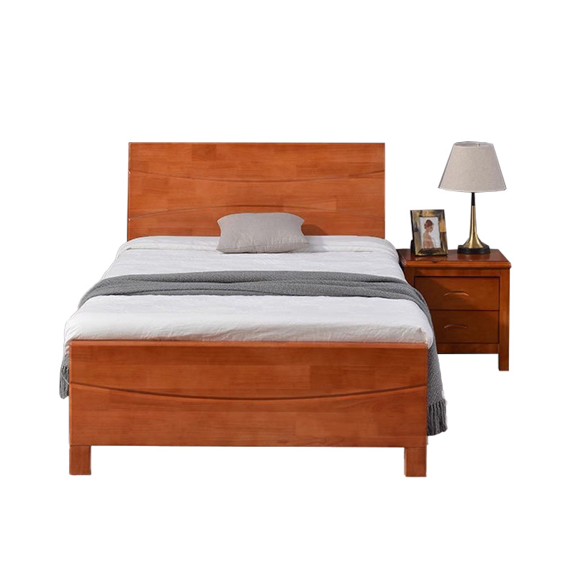 鑫木樽木质床150*200*100cm+5cm床垫组