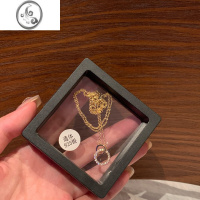 JiMi温柔气质环环相扣项链女轻奢小众锁骨链ins设计感高级颈链配饰品