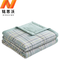 铭思沃空调被200*230cm条 绿格