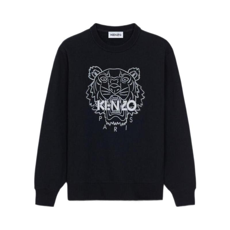 高田贤三(Kenzo)女士运动卫衣潮牌老虎刺绣纯棉百搭休闲套头衫