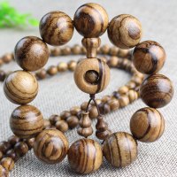 厂家直销越南沉香木2.0虎皮纹白沙沉手串男女款佛珠手链念珠饰品送女朋友老婆情人节七夕生日礼物