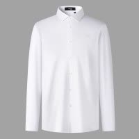 鳄鱼恤CROCODILE 专款男士秋冬休闲长袖衬衫纯色免烫衬衣