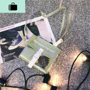 潮牌欧美斜挎包男女休闲运动嘻哈个性蹦迪包单肩包小挂背差包NEW LAKE