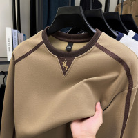 360克加厚保暖纯棉卫衣男秋季新款时尚休闲打底长袖T恤男