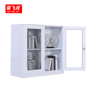 馨飞虎文件柜资料柜矮柜925玻璃对开/台