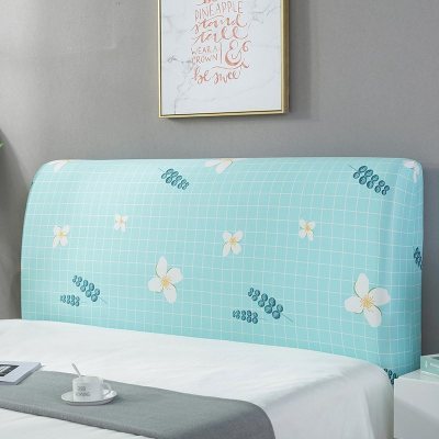 床头罩套床头套软包防尘罩靠背罩子保护套1.8米弹力布1.5床北欧风 绿春 1.5米(适合1.4-1.7米床头使用)