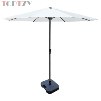 探在途 TZT5072106 户外遮阳伞庭院伞太阳伞露营摆摊伞 2.7米 米白色