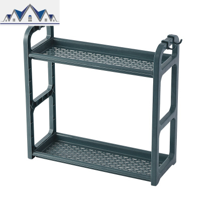 厨房多层塑料置物架 调料调味瓶储物收纳架落地式台面厨具收纳架 三维工匠