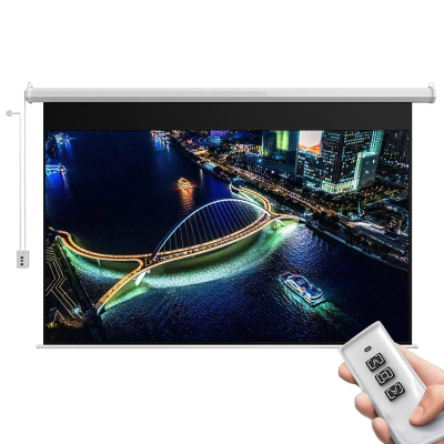 AREDY电动投影幕白塑100寸16:9