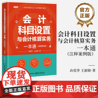 店 会计科目设置与会计核算实务一本通 注释案例版 高爱萍 企业会计成本核算与管理财务会计做账教程书 电子工业出版社