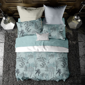 梦洁家纺 纯棉印花四件套:槿木 1010100297