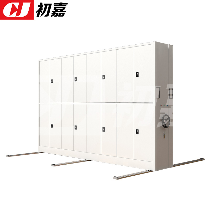 初嘉(CJ)电动密集架移动档案柜钢制轨道密集柜 一列4组