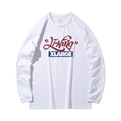 李宁xXLARGE联名款长袖T恤男士新款男装圆领宽松秋季运动服