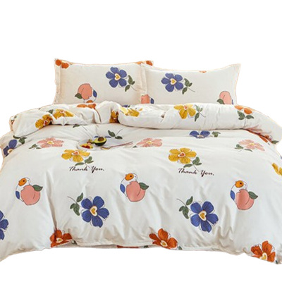 洁丽雅四件套舒适亲肤吸湿透气贴身顺滑床单被套枕套AB版套件JLY-YH101