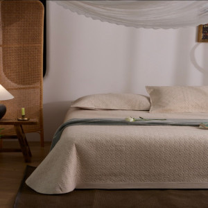 汉司家纺 HANSI-83 天丝麻床盖三件套 240*270cm (计价单位:套)黄色