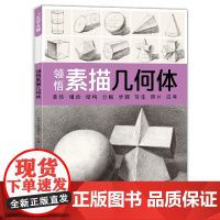 美学大师 领悟素描几何体八开临摹范本 素描起步入门基础教程对画照片写生技法画册集 美院联考美术高考名师示范教材图书
