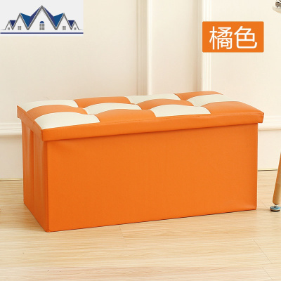 收纳凳皮革换鞋凳收纳凳储物凳大号整理箱可折叠沙发凳可坐人 三维工匠收纳箱