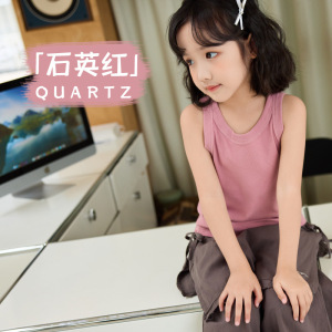 女童夏季外穿纯棉螺纹背心儿童糖果色清新夏装宝宝韩版童装上衣