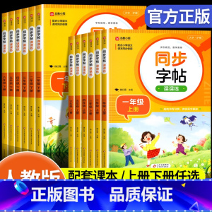 [上册+下册]语文同步字帖课课练 小学一年级 [正版]一二三四五六年级下册语文同步字帖练字帖课课练小学生练字本练字本人教