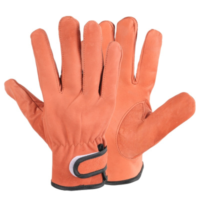 铁洋 电焊手套 棕色山羊皮短款24CM 双