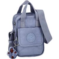Kipling凯浦林单肩包女实用便捷防泼水耐磨浅蓝色多口袋轻便
