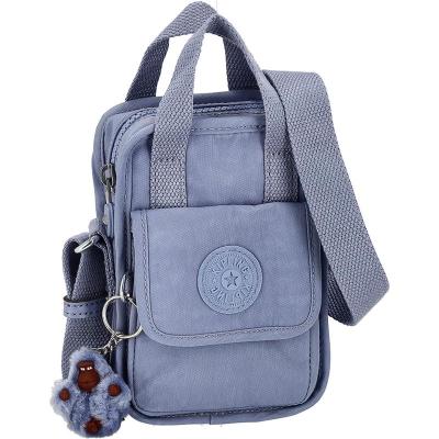 Kipling凯浦林单肩包女实用便捷防泼水耐磨浅蓝色多口袋轻便