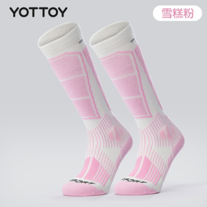 YOTTOY滑雪袜子女美利奴羊毛加厚长筒专业款加压显瘦保暖户外运动