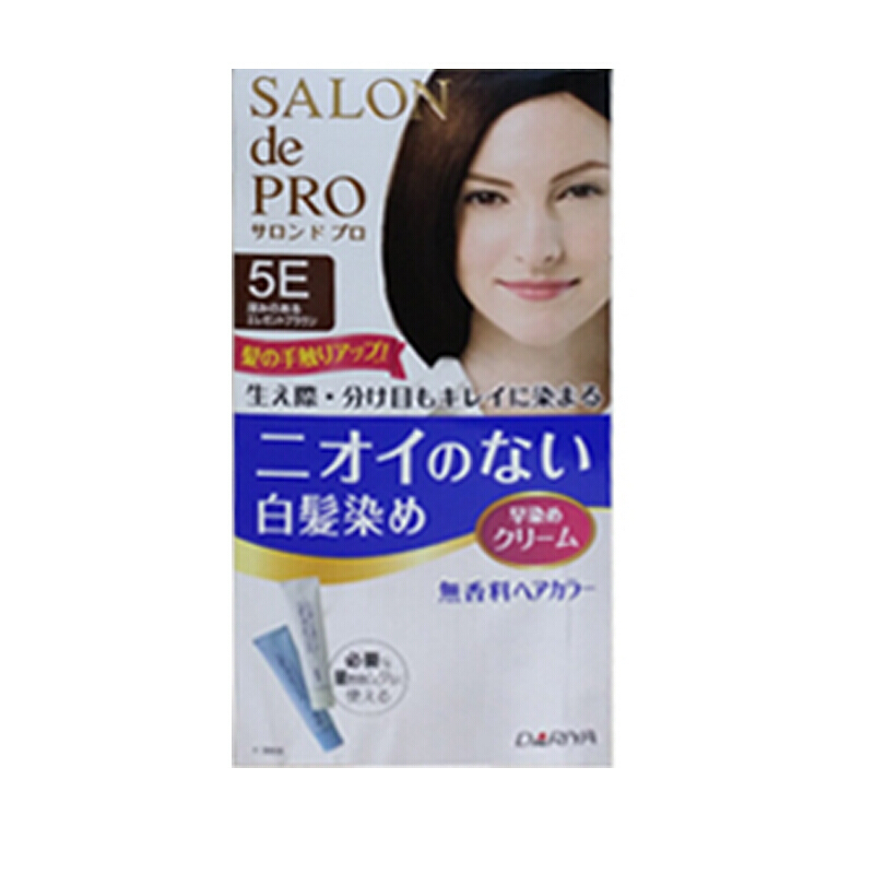 Salon De Pro日本塔丽雅白发染发膏无异味染发剂健康染发快速染发1剂[新旧包装] 6号自然黑褐色