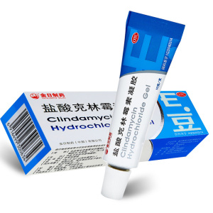 金日 盐酸克林霉素凝胶10g 用于清洗并抹于患处 取适量凝胶在患处涂一薄层,每日早晚各一次