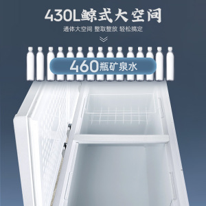 澳柯玛(AUCMA) 430升家用商用冷柜冰柜 大容量 升级合金内胆 电脑控温 大冷冻力 BC/BD-430HDNE