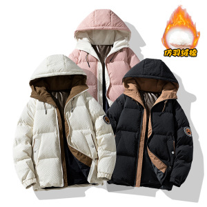男装新款情侣潮牌冬季棉服外套男士棉衣男女同款加厚短款保暖棉袄
