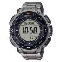 CASIO 卡西欧太阳能户外运动男表PRG340T7eco材料