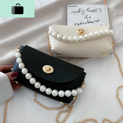夏天小包包洋气女包2020新款潮链条斜挎包百搭ins单肩珍珠手提包NEW LAKE女斜挎包
