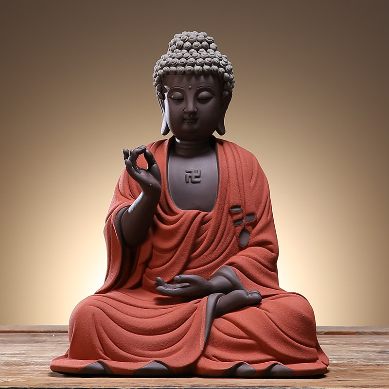 如来佛陶瓷佛像居家客厅中式大日如来释迦摩尼阿弥陀佛供奉摆件 三维