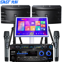 先科(SAST)A10 家庭ktv音响套装全套家用卡拉ok点歌机 家庭影院唱歌全套设备会议音响组合套装