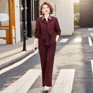 2026年女装新款妈妈装运动40-50-60岁休闲中老年女士春装两件套50