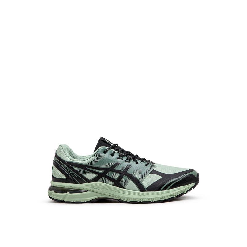 ASICS跑步鞋男缓震耐磨舒适稳定浅绿色黑色细节轻便透气户外公路