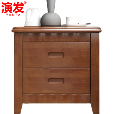 演发 床头柜胡桃色 个