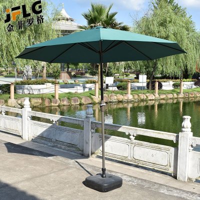 苏宁 金菲罗格 办公家具 可定制logo户外庭院伞 防雨铁杆单顶2.7米