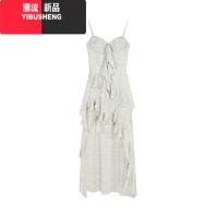 YIBUSHENG莓莓有点辣自制 秋野白露!法式碎花吊带连衣裙女季叠穿度假长裙